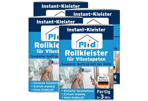 plid Kleisterroller Rollkleister Kleister Tapetenkleister Vliestapetenkleister Tapetenleim (4-St), Kleister, Rollkleister, Tapetenkleister, Vlieskleber, Vlieskleister