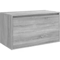 vidaXL Flurbank 80x40x45 cm Grau Sonoma Holzwerkstoff - Drohnen-Zubehör: Praktische Flurbank mit reichlich Stauraum und robuster Oberseite für Dekoration, ideal für einen ordentlichen Eingangsbereich.