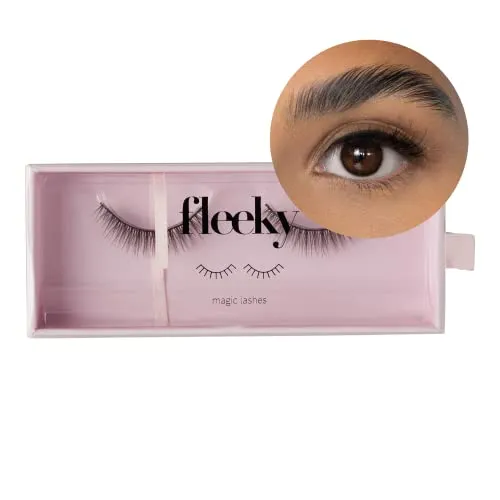 fleeky Magic Lashes - Vegane & tierversuchfreie fake Lashes für deinen perfekten Augenaufschlag on fleek, künstliche Wimpern zum Kleben aus Synthetikhaar (just lashes, Honey)