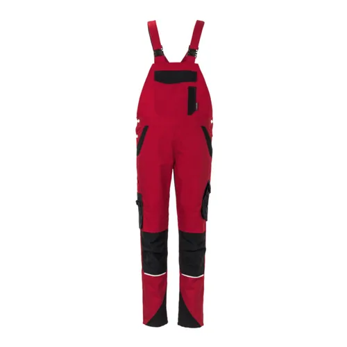 Planam Norit Damen Latzhose rot/schwarz Gr. 46 in rot von Planam
