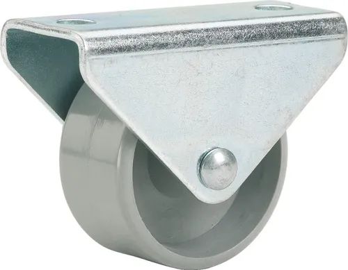 Möbel-Bockrolle Transportrolle Containerrolle 30x15 mm grau Platte 45x20 mm