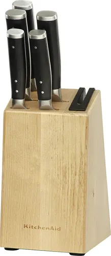 KitchenAid Messerblock Gourmet Birkenholz 6-teilig