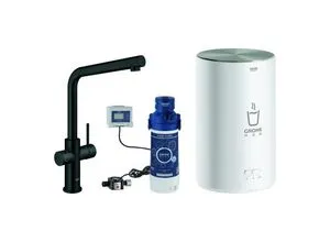 Produktbild GROHE Red Duo Armatur und Boiler M, L-Auslauf, velvet black