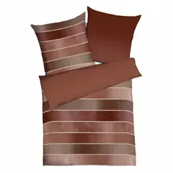 Kaeppel Mako Satin-Wende-Bettwäsche Timeless 135x200 cm in braun von Kaeppel