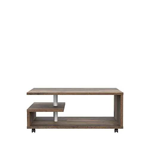 FORTE Bailey Couchtisch – Vintage Design mit Rollen