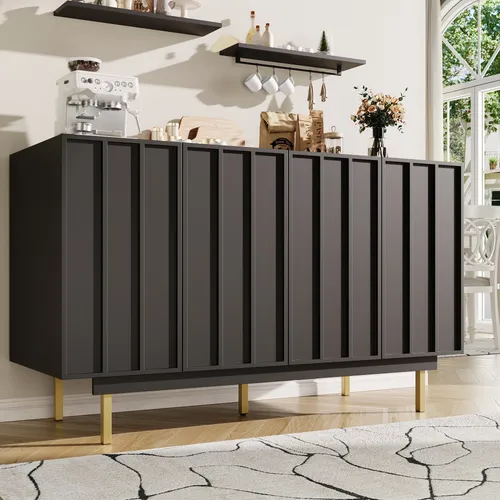 MODFU Sideboard Esszimmerschrank mit 4 Türen