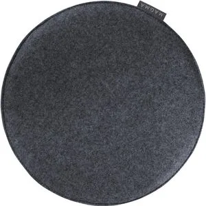 Magma-Heimtex Stuhlkissen AVARO Form 45, anthrazit, für Innen, 35 cm (Ø), waschbar