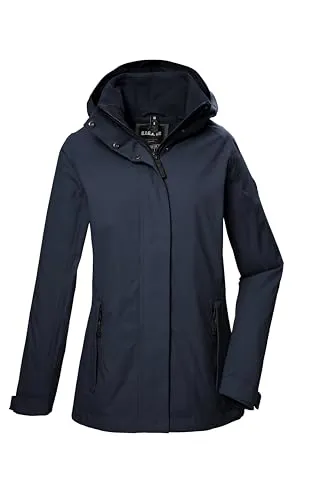 G.I.G.A. DX Damen Funktionsjacke - Wasserdichte Outdoorjacke mit abzippbarer Kapuze - Funktionsjacke für Damen, 10.000 mm Wassersäule, atmungsaktiv und winddicht, ideal für Outdoor-Aktivitäten.