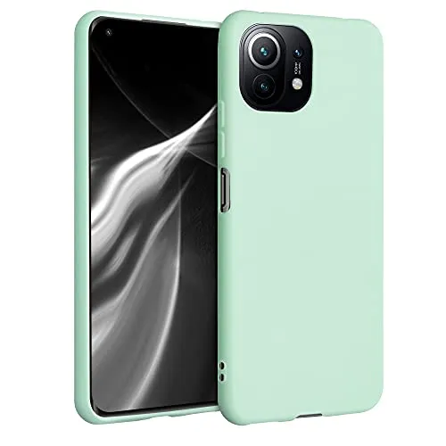kwmobile Handyhülle für Xiaomi 11 Lite (5G) NE/Mi 11 Lite (5G) Hülle - TPU Case - Kabelloses Laden - Schutzhülle Cover in Mintgrün matt