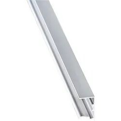 U Profil 25 mm Alu preßblank mit Tropfkante 1200 mm