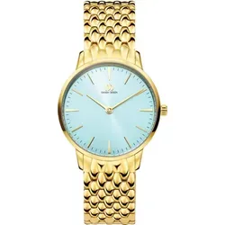 Danish Design Damenuhr 3320351 in Gold mit Türkis - Elegante Danish Design Damenuhr 3320351 – Edelstahl in Goldoptik mit strahlend türkisem Zifferblatt. Ideal für Alltag und Freizeit, kombiniert sie stilvolles Design mit präziser Quarz-Technologie und sichert einen komfortablen Sitz.