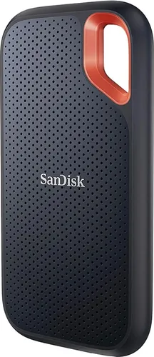 Sandisk Extreme Portable SSD 4 TB V2 - Tragbare externe SSD mit 1.050 MB/s Lesegeschwindigkeit, staubbeständig und sicher durch Hardware-Verschlüsselung