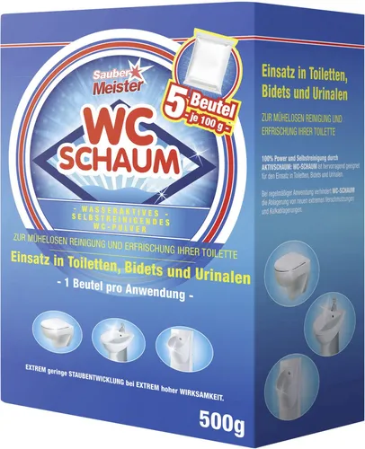 Broszio Sauber Meister WC-Reinigungsschaum 5 x 100 g