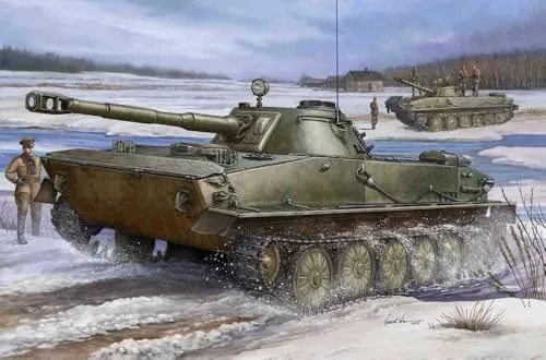 Trumpeter 00380 Modellbausatz PT-76 Light Amphibious Tank