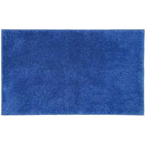 Vossen Badematte Timeless, 100% Polyacryl blau 70x120 cm - Badteppich aus 100% Polyacryl in tiefblau, pflegeleicht und ideal für ein stilvolles Badezimmer. Maße: 70x120 cm.