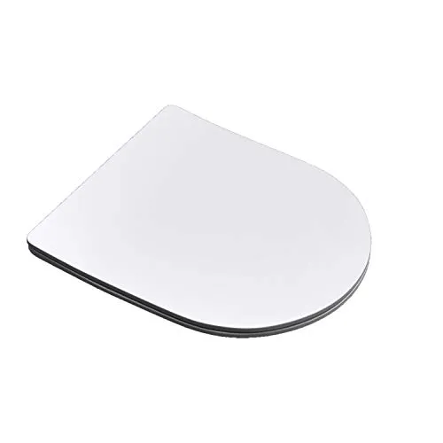 Durovin Toilettensitz mit Absenkautomatik, U-Form, ultra schlankes Design, Schnellverschluss, 360 x 425 x 25 mm (B x T x H)