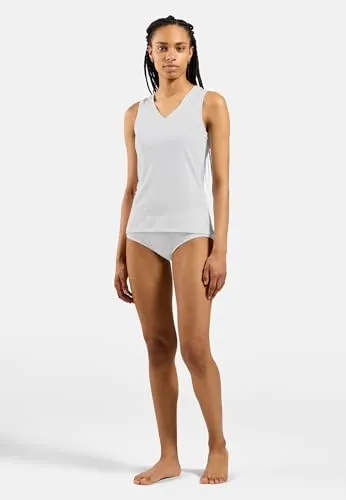 Odlo Active F-Dry Light Eco Damen Funktionsunterhemd - Funktionsunterwäsche aus 88% recycelten Materialien, bietet optimales Feuchtigkeitsmanagement für umweltbewusste Sportlerinnen.