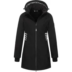 Softshelljacke ARCTIC SEVEN ASGiuliana, Damen 4XL, schwarz - Funktionsjacke mit abnehmbarer Kapuze, wind- und wasserabweisend für optimalen Komfort und Sicherheit bei Outdoor-Aktivitäten.