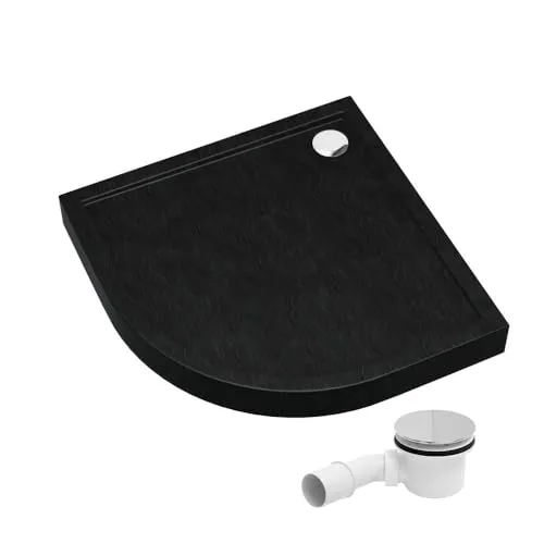 AQUABAD Duschwanne Ultima 80x80cm mit LeakProtect Technologie - Moderne Duschwanne mit LeakProtect Technologie und eleganter Steinoberfläche. Ideal für Sanierungen und Neubauten, einfache Montage und antibakterielle Reinigung für ein stilvolles Badezimmer.