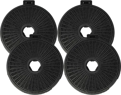 vhbw 4x Aktivkohlefilter kompatibel mit Teka TDC60, ND CENTRA1, ND ISLA, ND.3 VR.1, PERFECTA4 DLH 1185 T, Quadro DLV 985 Dunstabzugshaube - 20 cm