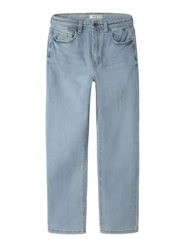 NAME IT Boy's NKMRYAN Straight Jeans 2520-EL NOOS - Jungen-Jeanshosen mit trendigem Scraped-Effekt, robustem Denim und fünf Taschen für einen coolen Look und hohen Tragekomfort.