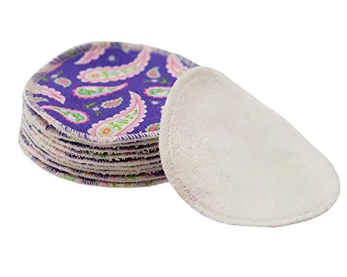 Imsevimse Abschminkpads wiederverwendbar 10St. Ökotex100 (lila paisley)