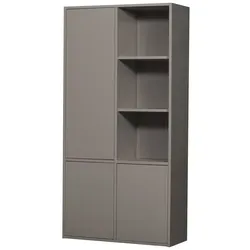 Schrank Merel - Kiefernholz warmes Grau, 100 cm - Praktischer Schrank für stilvolle Aufbewahrung. Ideal für Schlafzimmer, Wohnzimmer oder Büro, bietet er viel Stauraum und fügt sich harmonisch in jede Einrichtung ein.
