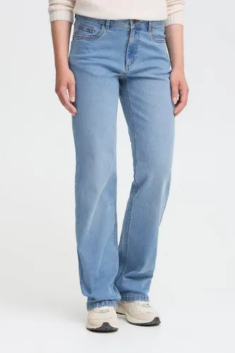 OXMO OXHELLE Straight-Jeans - Modische 5-Pocket-Jeans in Light Blue Denim, aus hochwertigem Material mit angenehmem Stretchanteil für perfekten Sitz und Komfort.