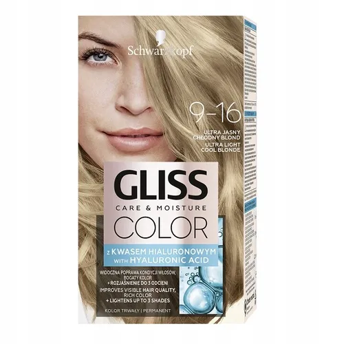 Schwarzkopf Gliss Color Permanent-Haarfarbe Farbton 9-16 Ultra Light Cool Blonde 1 St.