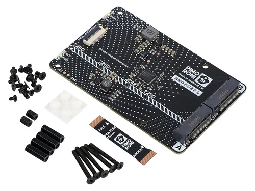 Pimoroni NVMe Base Duo Speichererweiterung für Raspberry Pi 5 - Sonstige Komponenten mit 2x M-Key NVMe SSD Slots für superschnelle Speichererweiterung und erhöhte Kapazität, ideal für Projekte mit hohem Speicherbedarf.