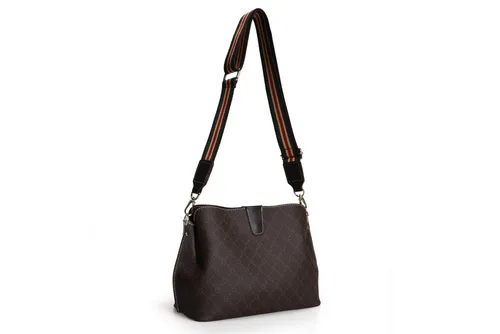 Stylische Schultertasche für Damen in Braun - Elegante Umhängetasche aus 100 % Polyvinylleder, ideal für den Alltag. Mit den Maßen 29 x 21 x 13 cm bietet sie ausreichend Platz für Essentials.