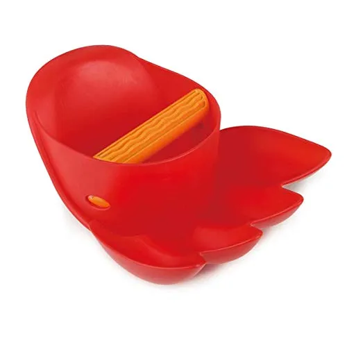 Hape Power-Klaue rot – Robuste Sandschaufel für Kinder, Spielzeug für Strand & Sandkasten, Outdoor Buddelwerkzeug aus langlebigem Kunststoff, Sandspielzeug für Kinder ab 18 Monaten
