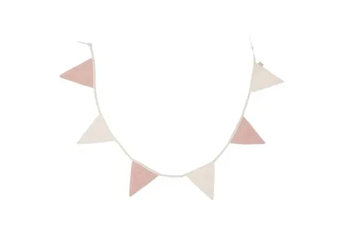 Jollein 719-602-68013 Wimpelkette rosa/Ivory