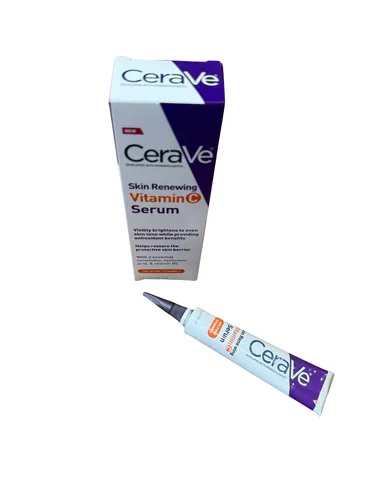 Cerave Skin Renewing Vitamin C Serum - Anti-Aging-Serum für reife Haut mit 10 % purem Vitamin C, das Falten und Pigmentflecken sichtbar reduziert – für strahlendere und ebenmäßigere Haut.