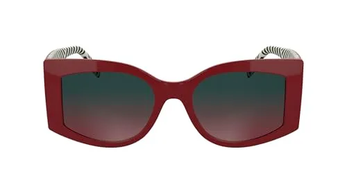KARL LAGERFELD Women's Sunglasses KL6183S - Red with Gradient Petrol/Red Lens
