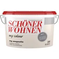 Schöner Wohnen My Colour My Magnolia matt 5 l - Farben - Lösemittel- und weichmacherfreie Dispersionsfarbe, ideal für Neu- und Renovierungsanstriche, hoch ergiebig und leicht zu verarbeiten.