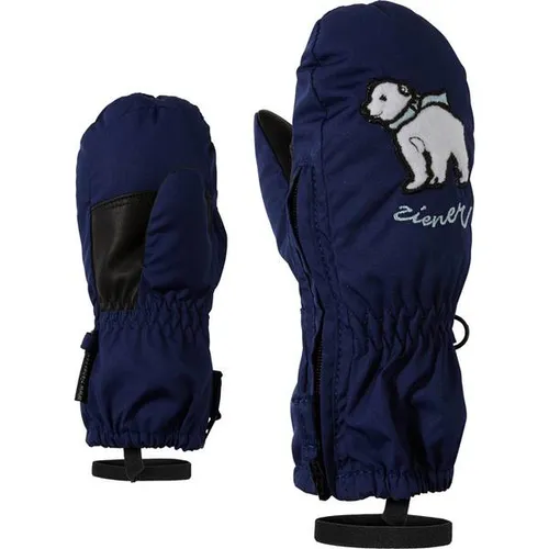 Ziener LE Zoo-z Glove Mini estate blue (143) 2 - Winterhandschuhe für Babies und Kleinkinder, extra warm und wasserabweisend mit niedlichen Tiermotiven, ideal für kleine Skifahrer und einfach an- und auszuziehen dank langem Reißverschluss.