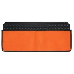 kwmobile Tastaturabdeckung kompatibel mit Logitech MX Keys Wireless Tastatur Hülle - Staubschutz Abdeckung mit Reißverschluss - Keyboard Cover in - Orange