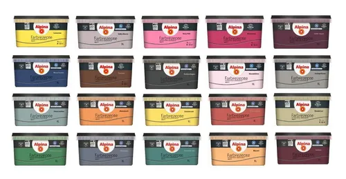 Alpina Wandfarbe Farbrezepte 1L von Alpina