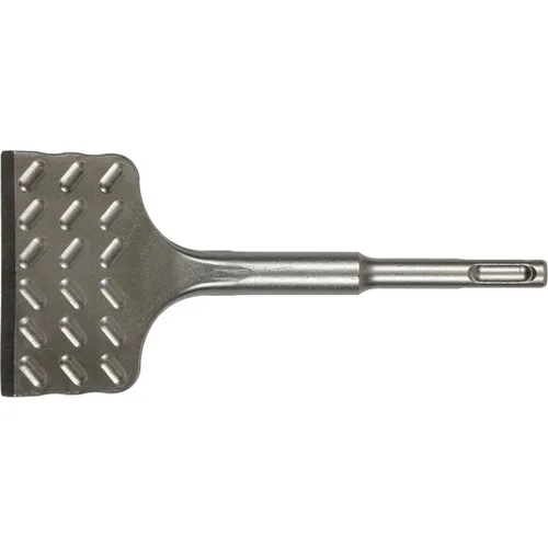 Makita Meißel E-20199, SDS+, Fliesenmeißel 165 x 75mm - SDS-Fliesenmeißel zur mühelosen Entfernung von Wand- und Bodenfliesen. Gekröpfte Ausführung sorgt für hohe Standzeit und ist ideal für Bohrhämmer mit SDS-Plus-Aufnahme.
