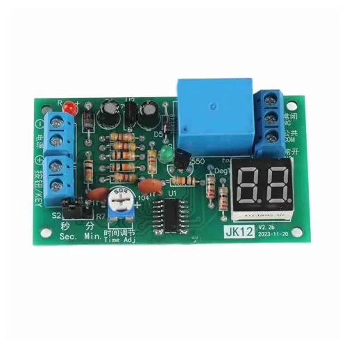 DC 12V einstellbare Trigger-Timer-Verzögerung Ausschaltmodul LED Countdown-Zeitverzögerung Ausschalten Relaisschaltermodul Verzögerung Einstellbares Ausschaltschaltermodul 1~99sec/1~99Min