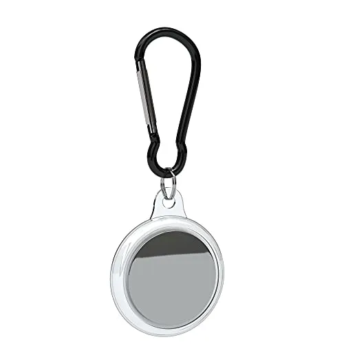 EAZY CASE - Schlüsselanhänger für AirTracker Anhänger Hülle Silikon Transparent Schutzhülle Air Tracker Schlüsselanhänger mit Karabiner geeignet auch als Anhänger für Kinder, Katze, Hund