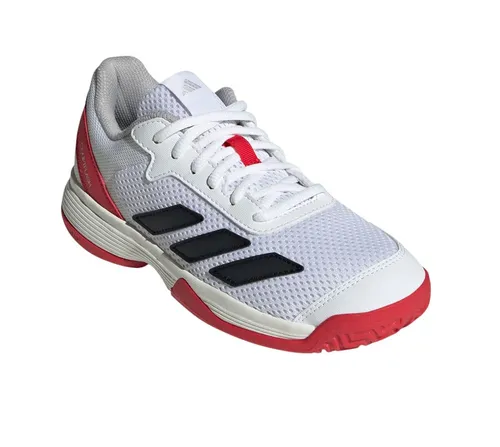 adidas Courtflash Allcourt 2025 Tennisschuhe für Jungen – Größe 35 (3) - Laufschuhe mit leichtem Mesh-Obermaterial für optimalen Tragekomfort und strapazierfähiger Adiwear Außensohle, perfekt für schnelle Bewegungen auf dem Tennisplatz.
