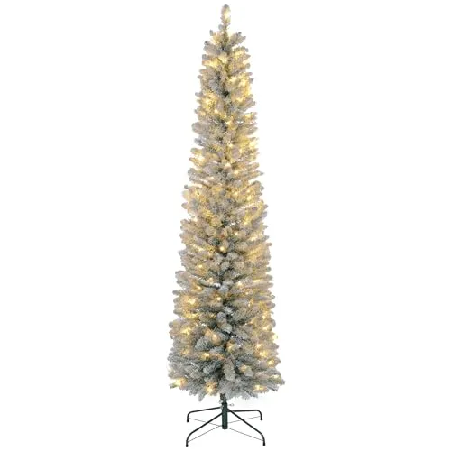 HOMCOM Künstlicher Weihnachtsbaum 210 cm mit 180 LED-Lichtern