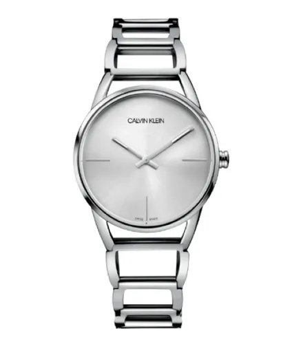 CALVIN KLEIN Stately Quartz Damenarmbanduhr - Armbanduhren für Damen mit Schweizer Uhrwerk, kratzfestem Mineralglas und spritzwasserfestem Design - ideal für den Alltag und besondere Anlässe.