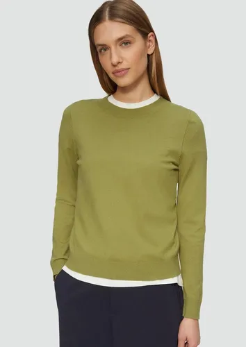 s.Oliver Longpullover Strickpullover Strickpullover aus Viskosemix