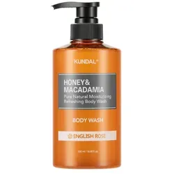 KUNDAL Körperpflegemittel KUNDAL, Honey & Macadamia Pure Body Wash, English Rose - 500ml