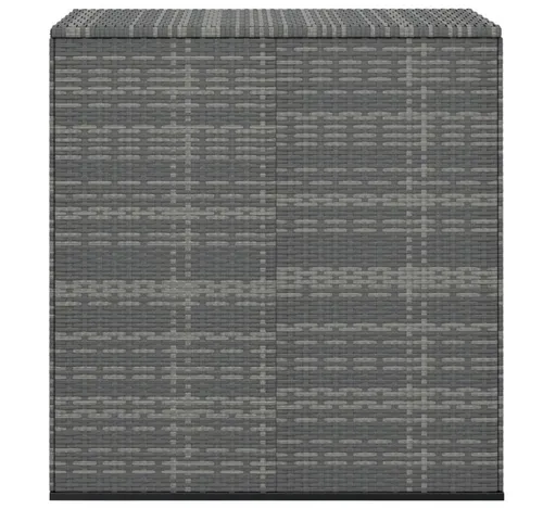 Garten-Kissenbox PE Rattan 100x49x103,5 cm Grau