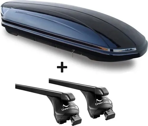 Skibox schwarz glänzend VDP-MAA 460G für VW Polo Cross