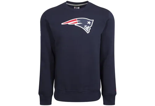 New Era Herren Pullover Crew Neck NFL Team Logo New England Patriots - Navy, M - Sportfan Sweatshirts & Hoodies mit dem offiziellen NFL-Teamlogo der New England Patriots, aus 80% Baumwolle und 20% Polyester, ideal für Fans und Outdoor-Lifestyle.
